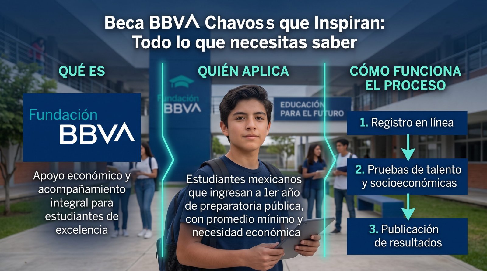 Beca BBVA Chavos que Inspiran qué es, quién aplica y cómo funciona el proceso
