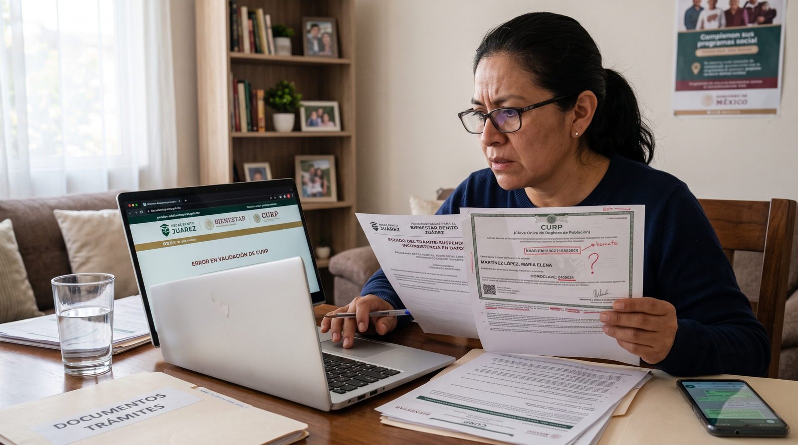 CURP con errores cómo saber si está frenando tu beca o tu Pensión Bienestar