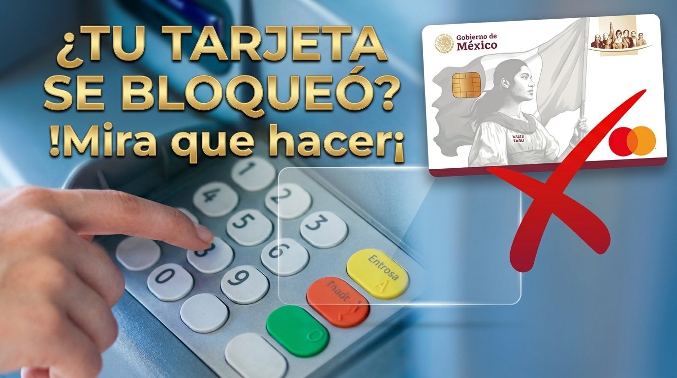 Se me bloqueó la Tarjeta del Bienestar, ¿cómo la desbloqueo Guía rápida 2026