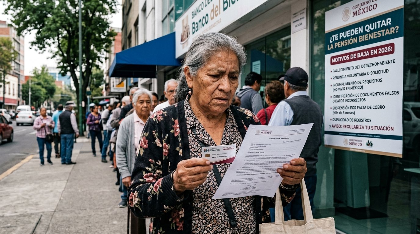 ¿Te pueden quitar la Pensión Bienestar Estos son los motivos de baja en 2026