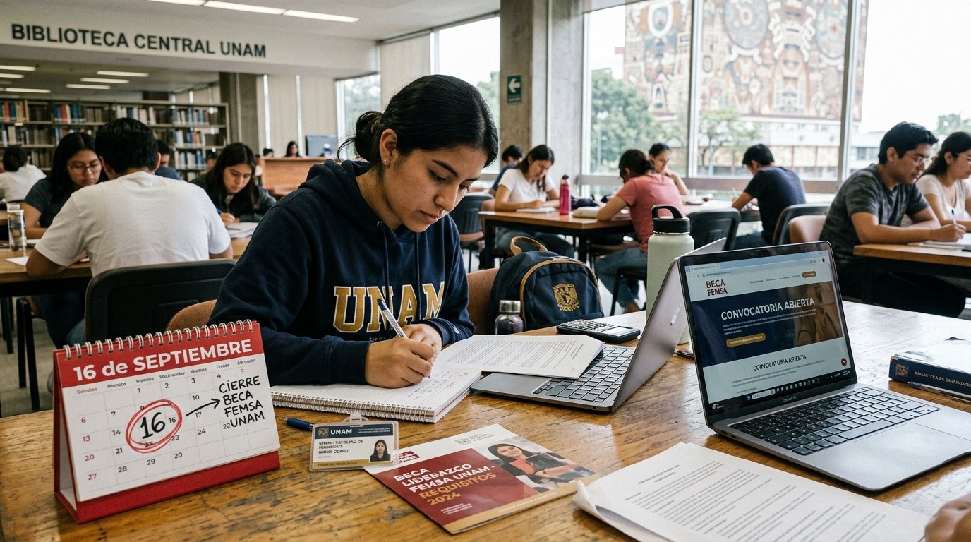 Beca FEMSA UNAM cierra el 16 de septiembre, esto es lo que necesitas