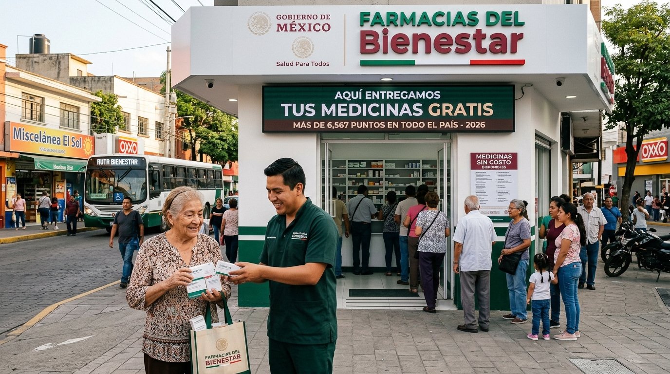 Farmacias del Bienestar 2026 dónde estarán los 6,567 puntos y qué medicinas entregan sin costo