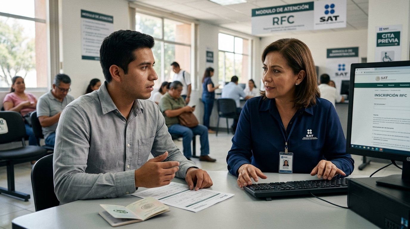Te piden el RFC y no lo tienes así te inscribes en el SAT