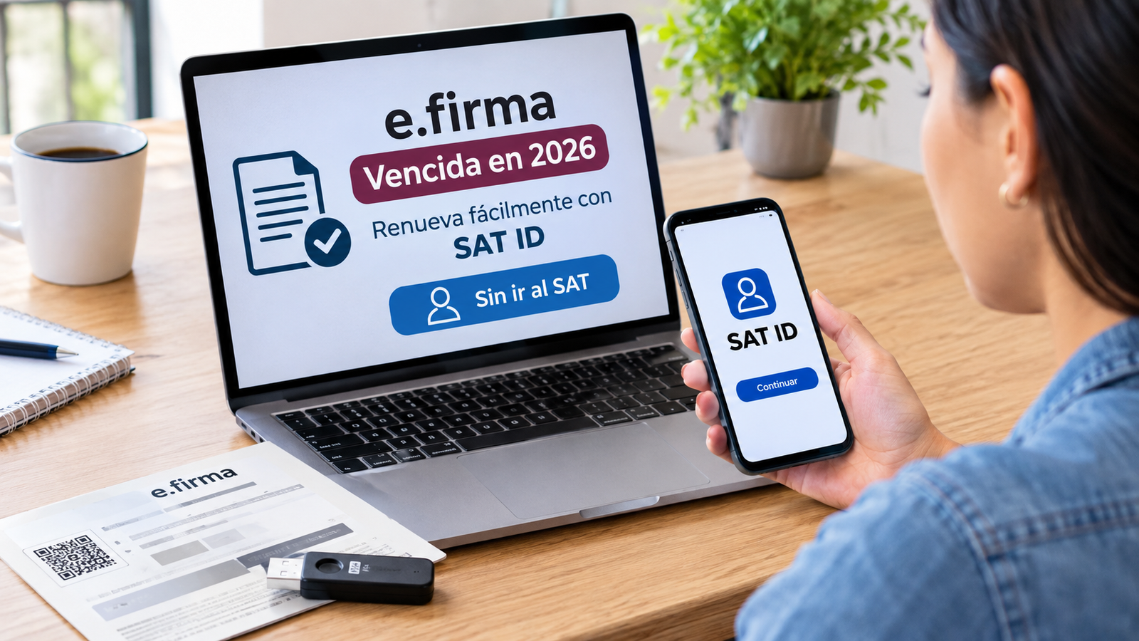 e.firma vencida en 2026 cómo renovarla con SAT ID sin ir al SAT