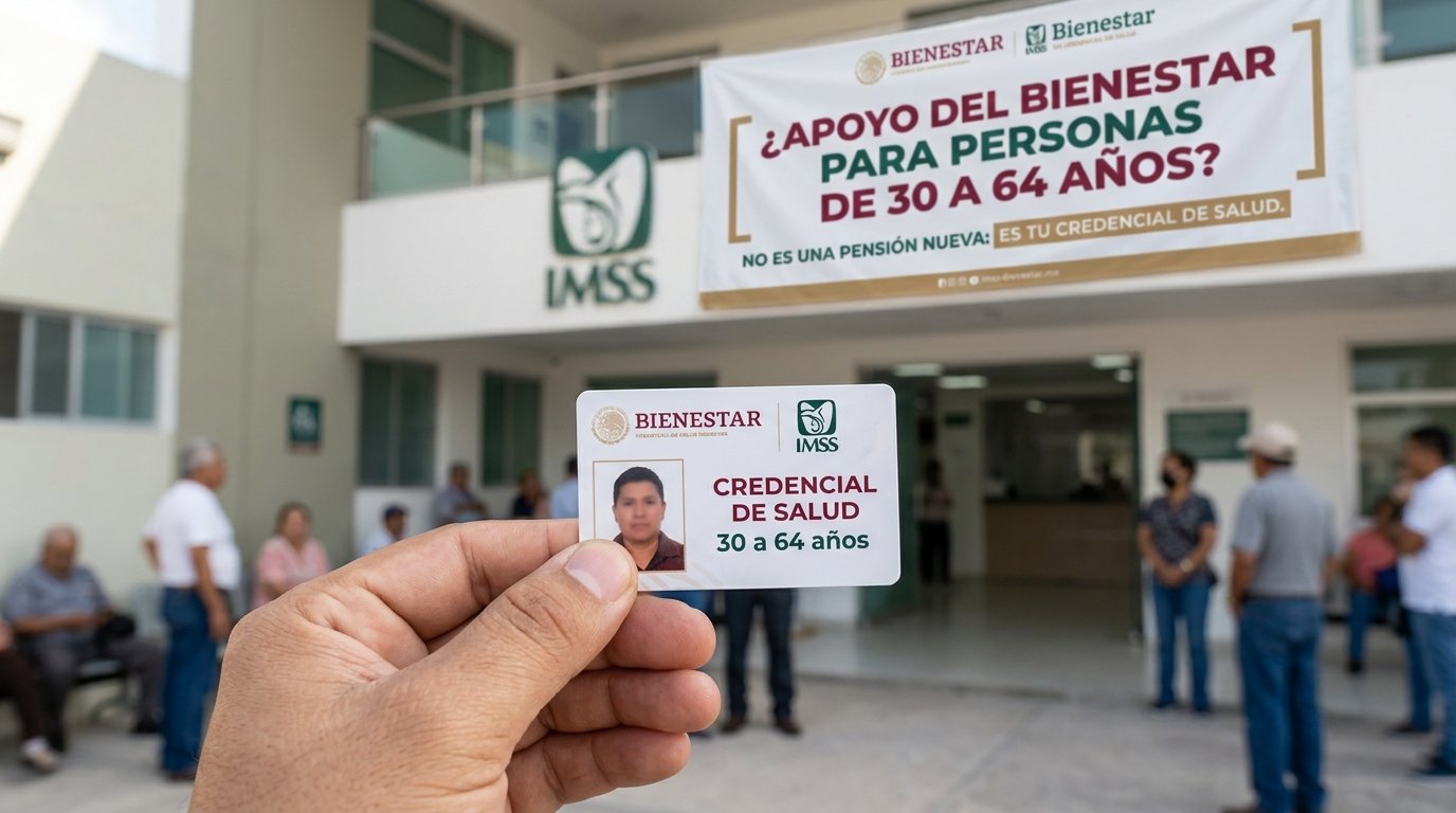 ¿Apoyo del Bienestar para personas de 30 a 64 años No es una pensión nueva es tu credencial de salud