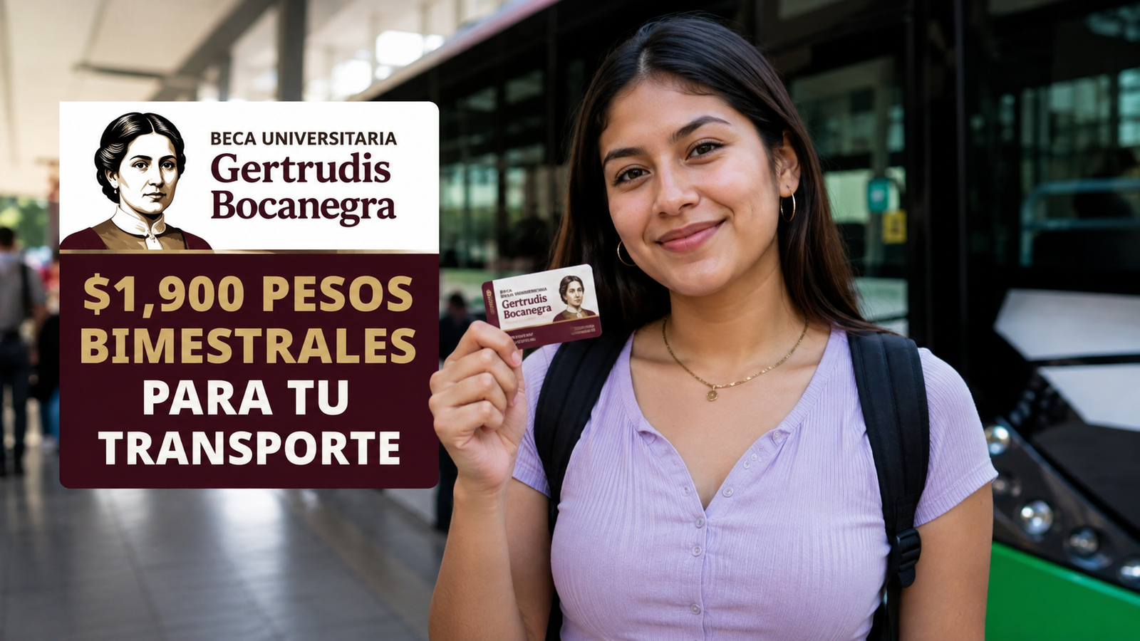 ¿Universitario y batallas con el pasaje La Beca Gertrudis Bocanegra te da $1,900 bimestrales