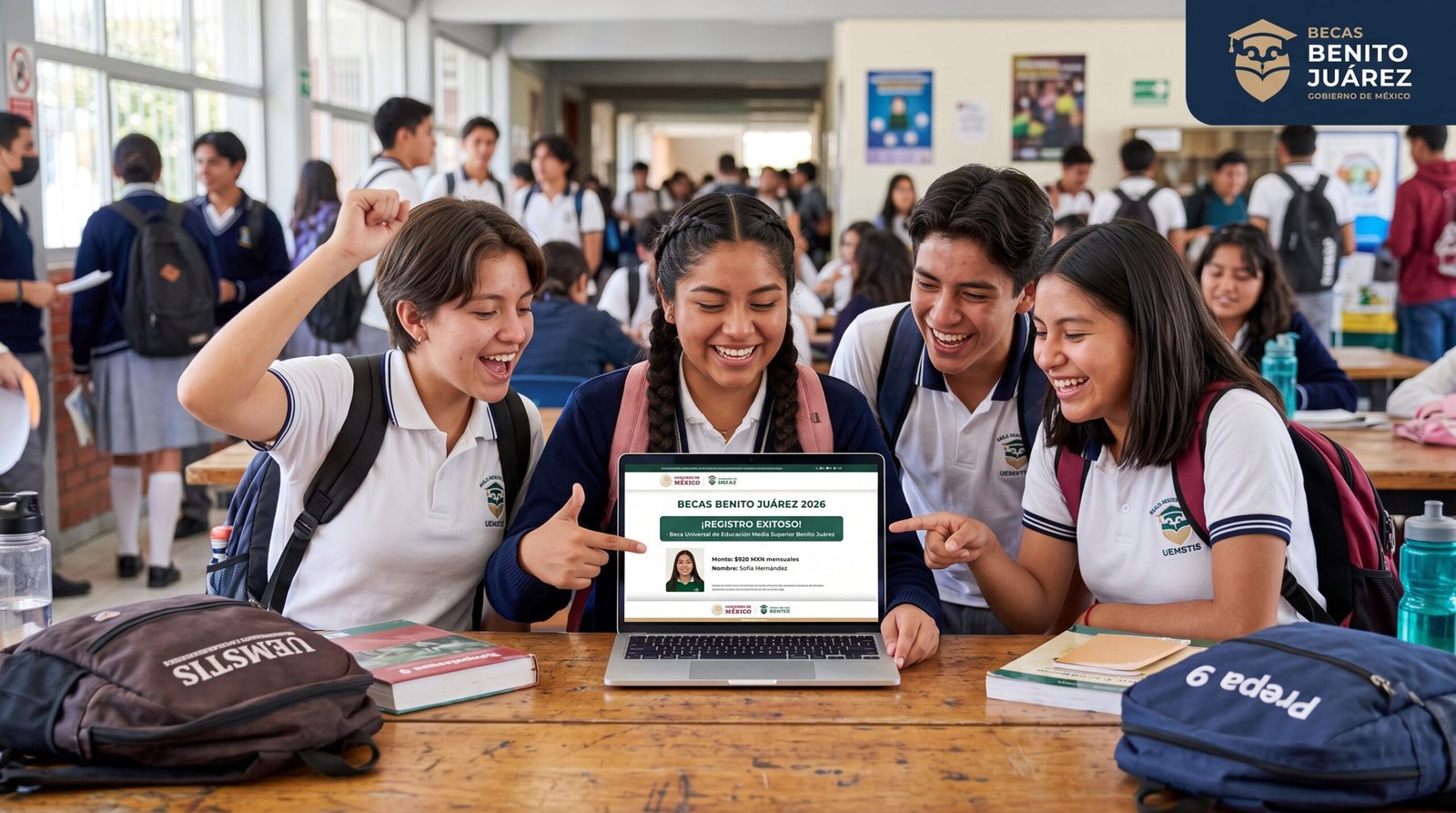 Becas Benito Juárez 2026 qué beca le toca a cada uno de tus hijos, cuánto paga y quién hace el registro