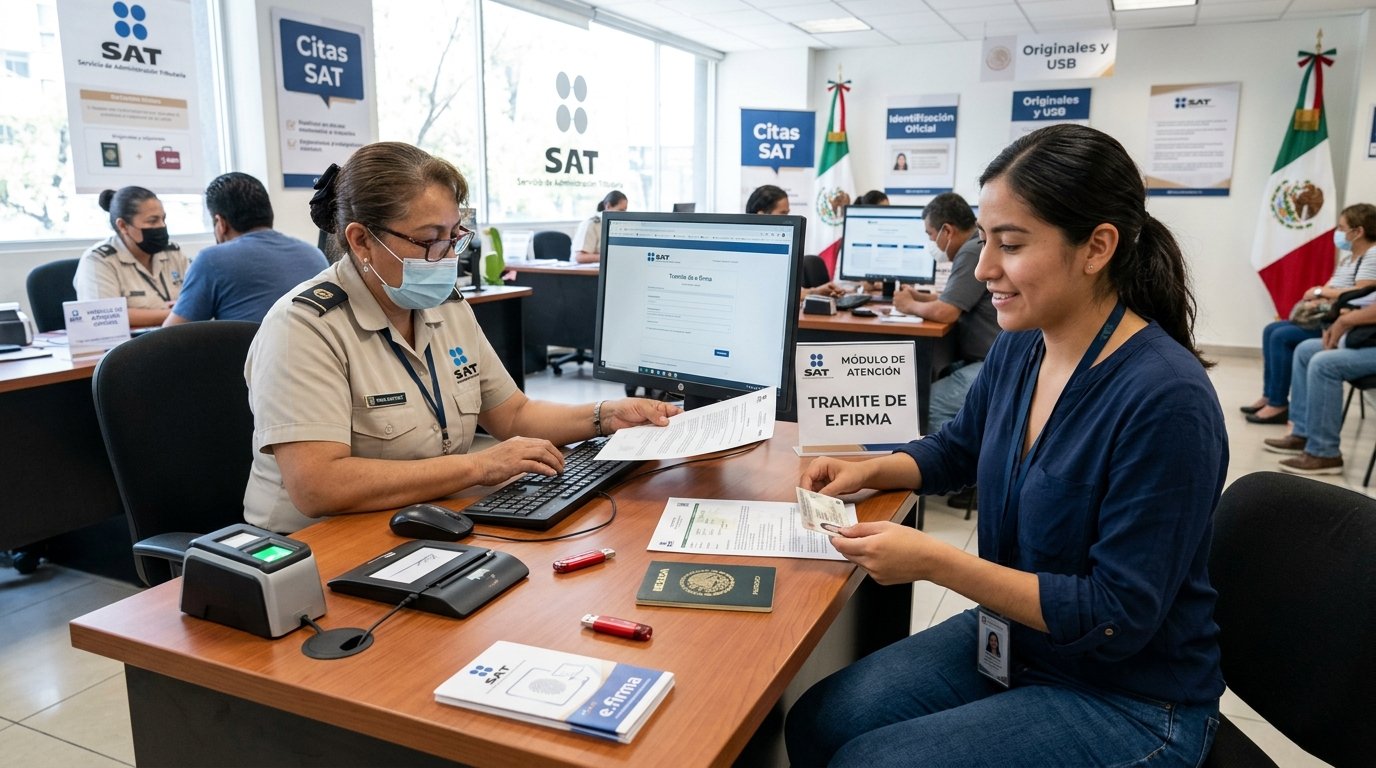Tu primera e.firma del SAT no se saca por internet, así la tramitas y qué llevar