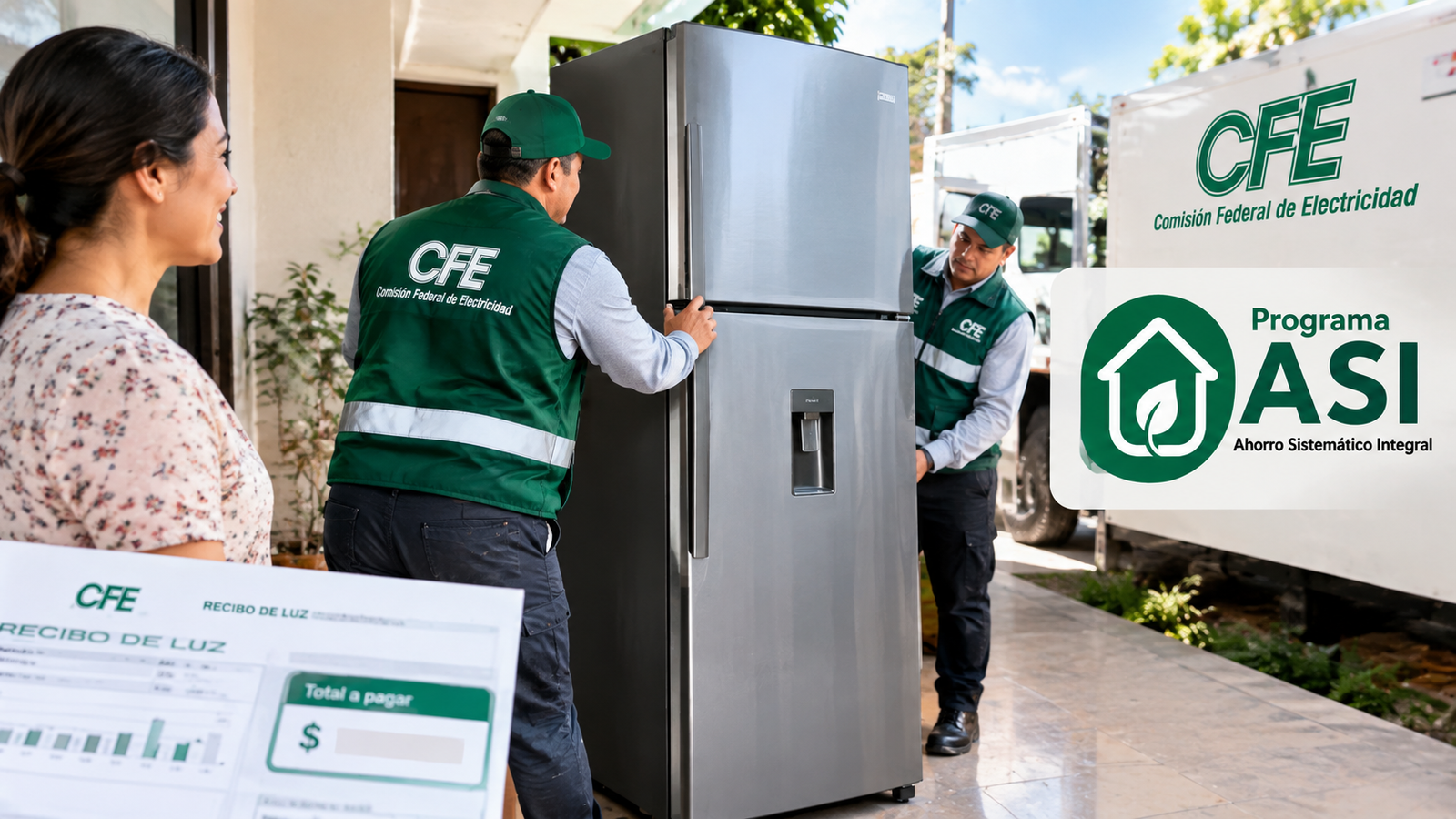 ¿La CFE regala refris No así funciona el Programa ASI para cambiarlo y pagarlo en tu recibo de luz
