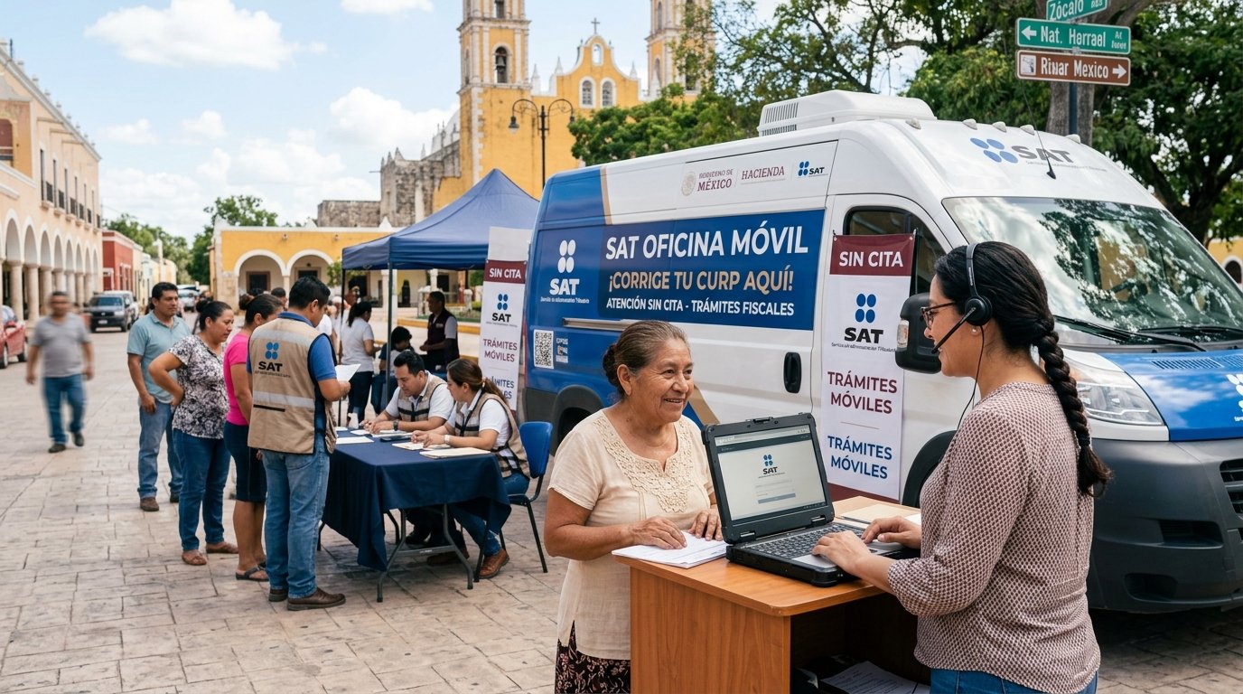 ¿No hay citas en el SAT La Oficina Móvil llega a tu municipio y atiende sin cita así la encuentras